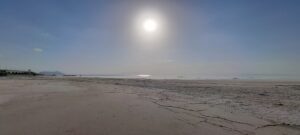 Urmia lake in East Azerbayjan